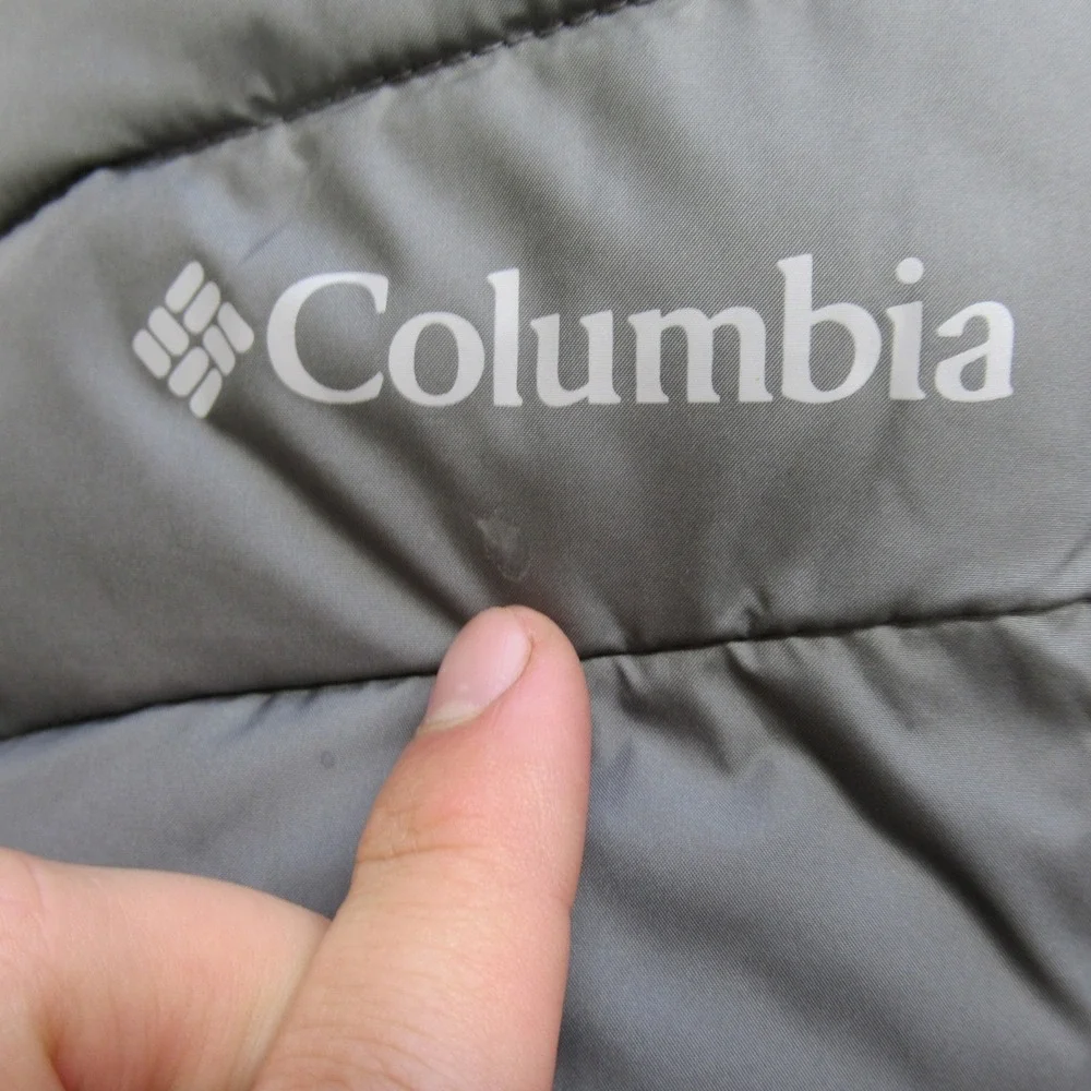 Columbia Vest Mens 3XT Gray Lightweight Insulated Omni Heat Puffer Slope Edge II